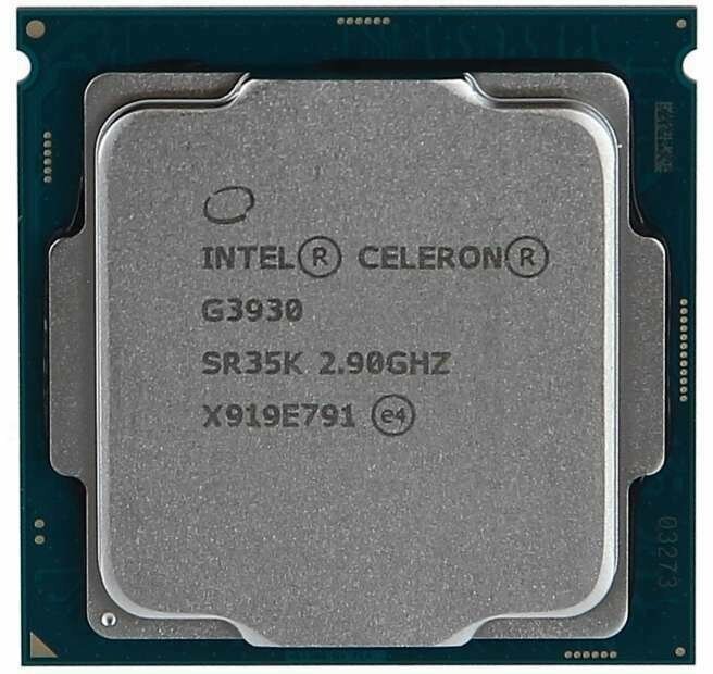 Процессор Intel Celeron G3930 (2,9 ГГц, LGA 1151, 2 Мб, 2 ядра) OEM