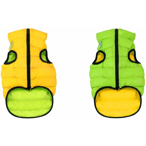 фото Airyvest курточка двухсторонняя эйривест, размер l 55, салатово-желтая. спина: 77-79см, объем груди: 52-55см