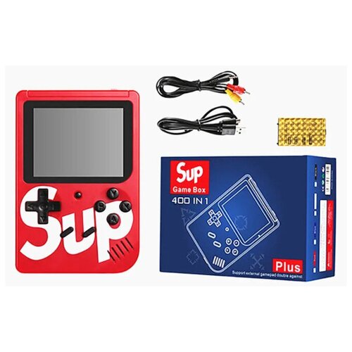 фото Портативная игровая приставка sup game box plus 400 в 1, красный palmexx