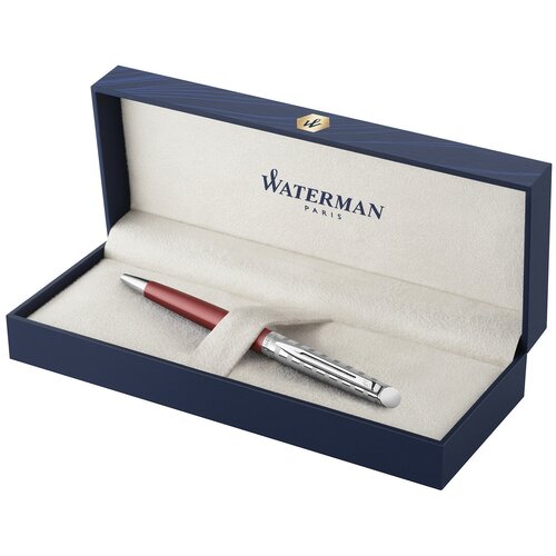 Ручка шариковая Waterman Hemisphere Deluxe 2118292 Marine Red M синие чернила подар. кор.