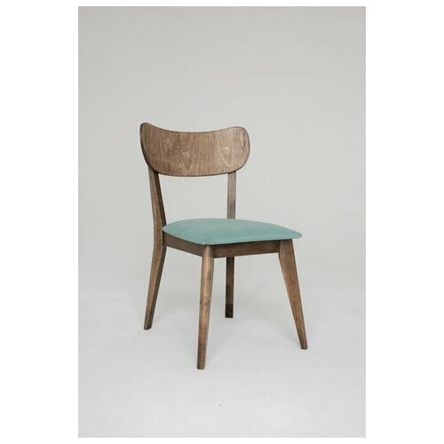 Стул Stroganini Runko, коричневый, кухонный, береза, ткань/искусственная кожа