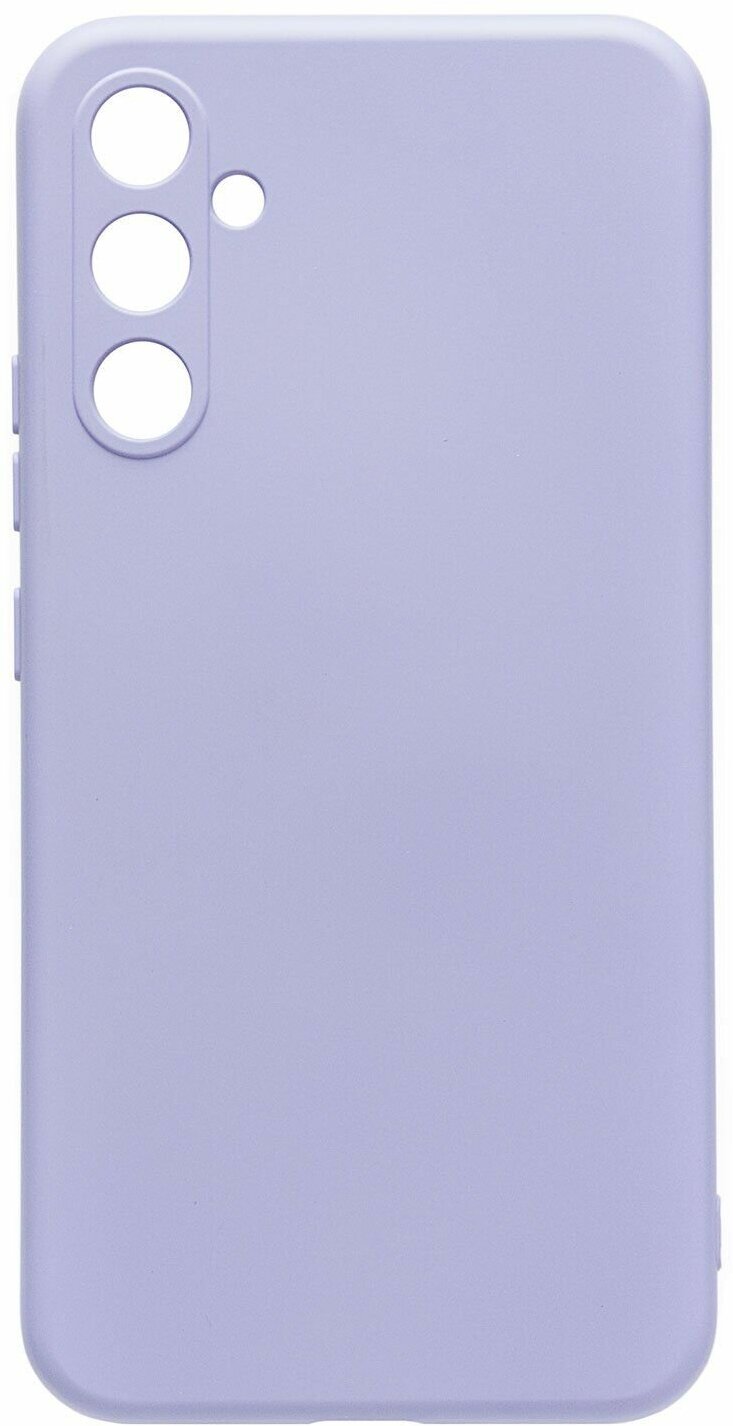 Однотонный силиконовый чехол для Samsung Galaxy A34 / с soft touch покрытием / светло-фиолетовый