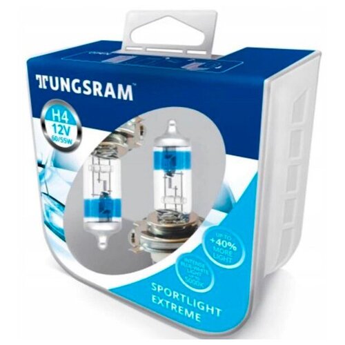 фото Лампа tungsram h4 12v 60/55w p43t sportlight (2шт) 50440sup pb2
