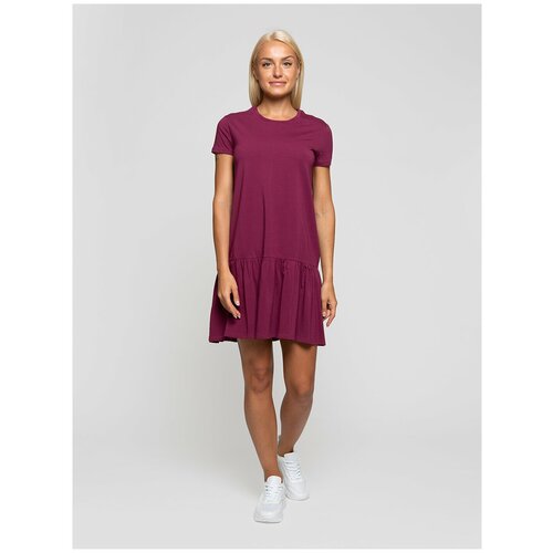 Платье-футболка Lunarable, хлопок, повседневное, мини, размер XS, бордовый