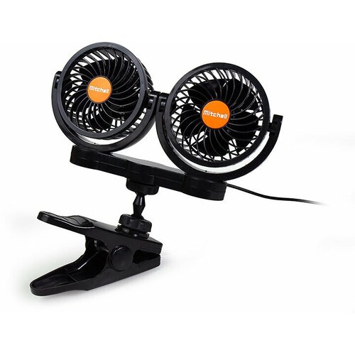 Вентилятор в автомобиль 24V Двойной с прищепкой 606Е Turbo 333100₽