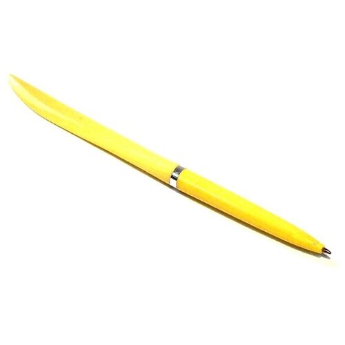 Ручка +нож для пластилина 2 в 1т, цвет желтый