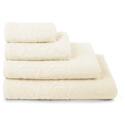 фото Полотенце махровое радуга пд-3501-04352 цв.11-0107 70х130 см, молочный, хл.100%, 295г/м2 4793469 дм