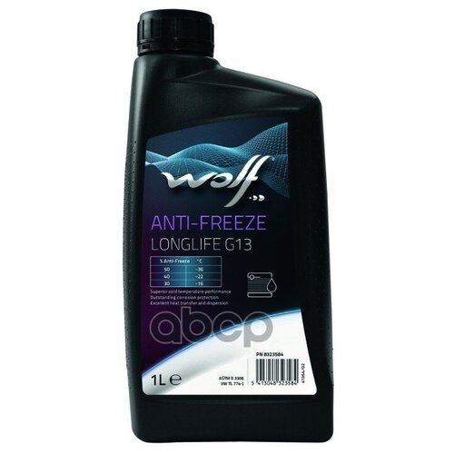 Антифриз Anti-Freeze Longlife G13 1l Wolf арт. 8323584