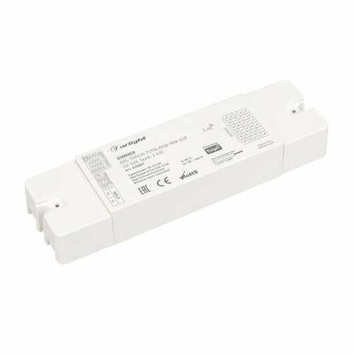 Диммер ARL-SIRIUS-TUYA-RGB-MIX-SUF (12-24V, 5x4A, 2.4G) (Arlight, IP20 Пластик, 3 года) zigbee диммер 12 54v gledopto rgb cct mix