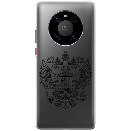 ультратонкий силиконовый чехол накладка transparent для huawei mate 40 pro с 3d принтом flowers Ультратонкий силиконовый чехол-накладка Transparent для Huawei Mate 40 Pro с 3D принтом Patriotic Spirit