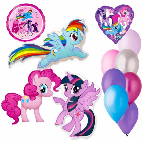 Набор фольгированных и латексных шаров «My Little Pony»