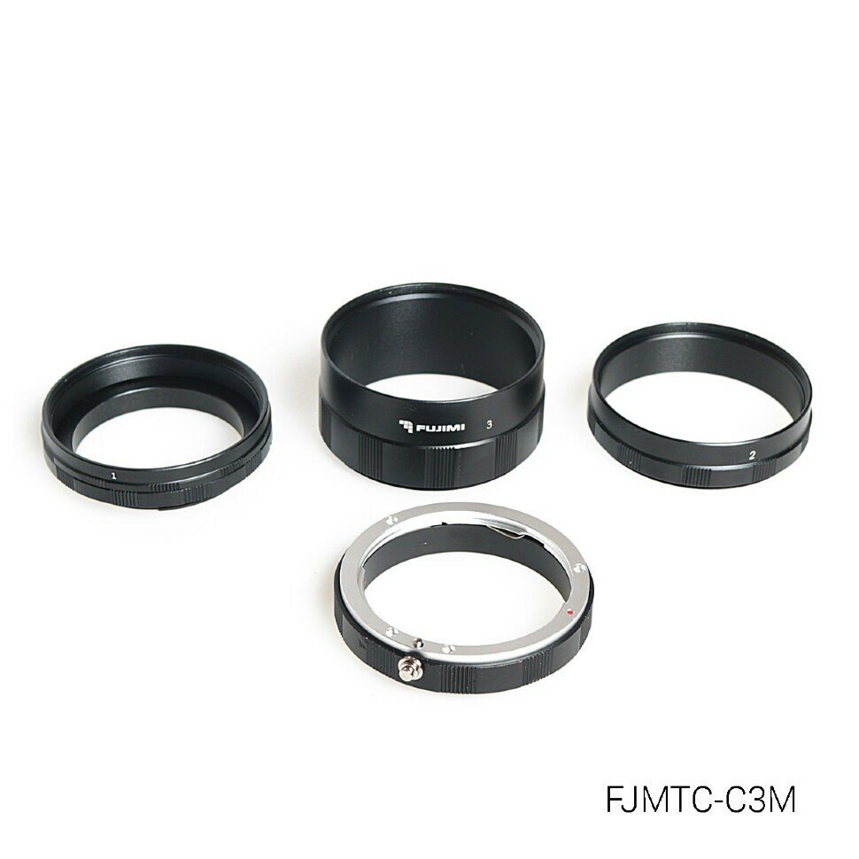 Fujimi FJMTC-C3M Набор удлинительных колец для макросъёмки на систему EOS 9мм, 16мм, 30мм (ручная фокусировка) 1316