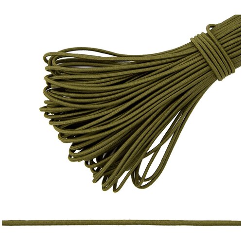 С838 Шнур эластичный 2мм *30м (оливковый)