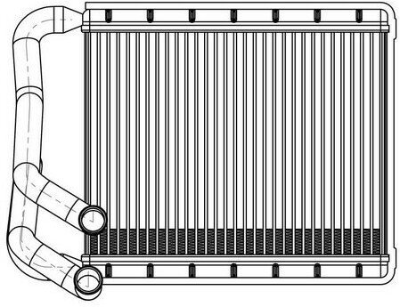 Радиатор отопителя для автомобилей Kia CEED (12-)/Hyundai Elantra/i30 (11-) LRh 08X0 LUZAR