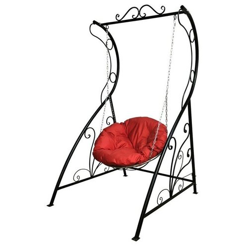 Качели Пуф красная подушка стойка 3671048 30260₽