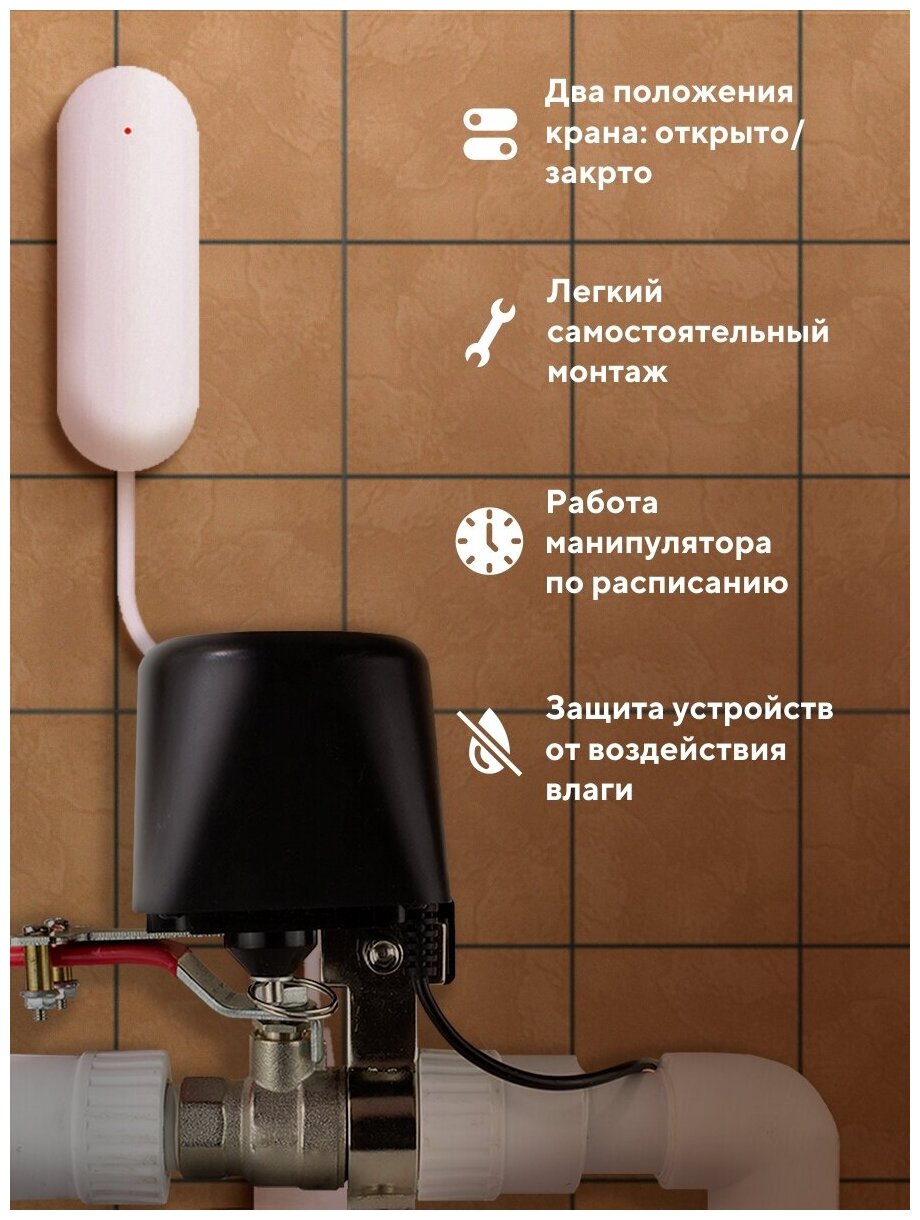 Комплект Умного дома "Контроль протечки воды PS-link PS-3202"