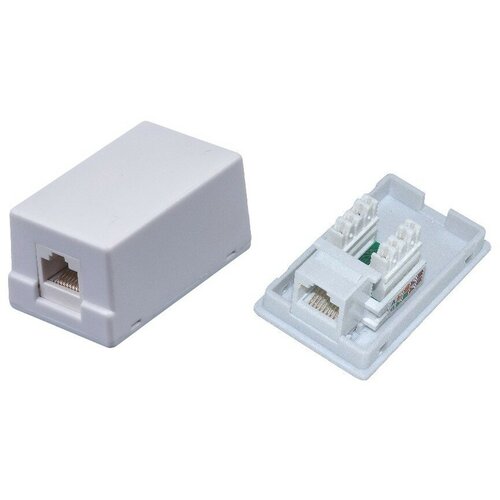 Neomax Внешняя сетевая розетка NM-SMB-KJ45-U5E-1PD-101-WH Cat.5E, UTP, 1 порт, цвет белый