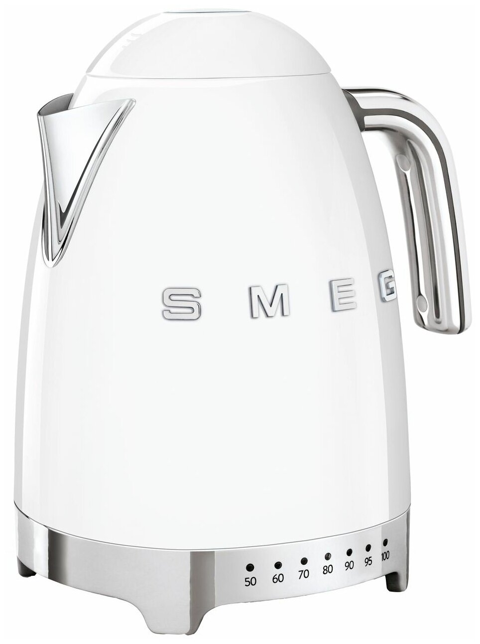 Чайник SMEG KLF04WHEU 1.7л. 2400Вт нержавеющая сталь, белый (KLF04WHEU)