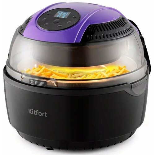 Аэрогриль KitFort КТ-2241 черный и фиолетовый 1140600₽