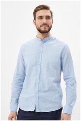 Рубашка baon Рубашка из смесового льна Baon, размер: L, голубой