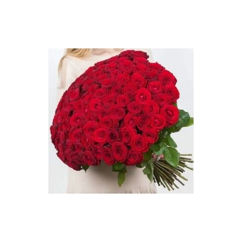 Букет из 101 красной розы 60 см