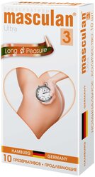 Презервативы Masculan 3 Ultra Long Pleasure №10, продлевающие, 10 шт.