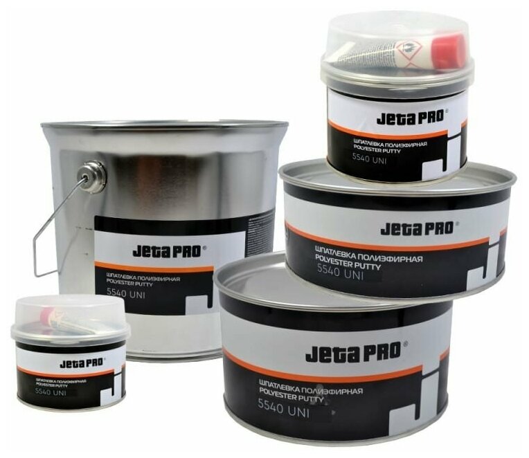Шпатлевка наполняющая универсальная + отвердитель Jeta Pro Universal, жёлтая, 0,25+0,008 кг
