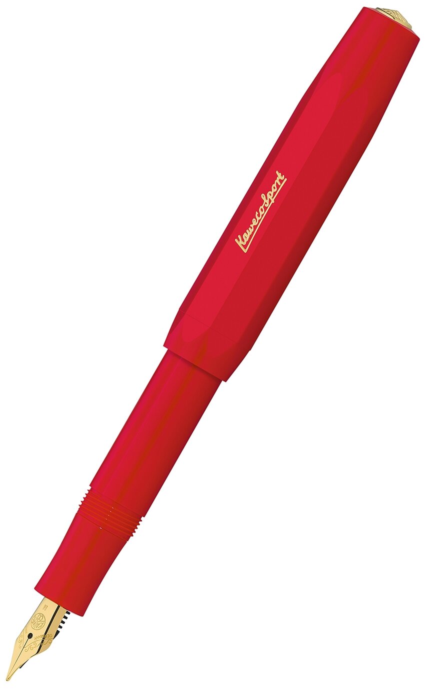 Ручка перьевая KAWECO CLASSIC Sport Red пластиковый корпус EF 0.5мм