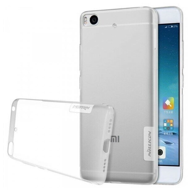 фото Чехол Nillkin Nature case для Xiaomi Mi 5s (прозрачный, гелевый)