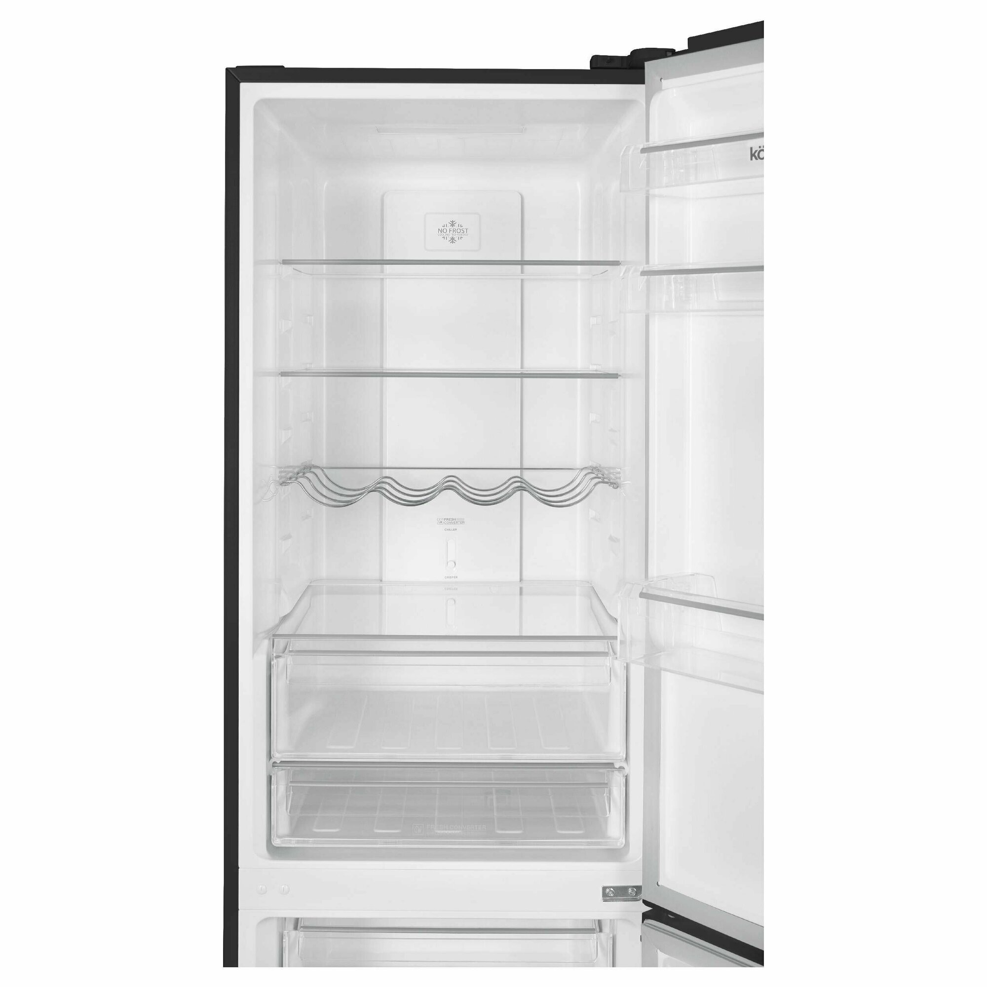 Двухкамерный холодильник Korting KNFC 62980 GN - фотография № 10