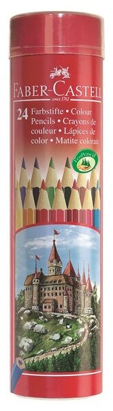 Faber-Castell Набор цветных карандашей "Замок", 24 цв. sela