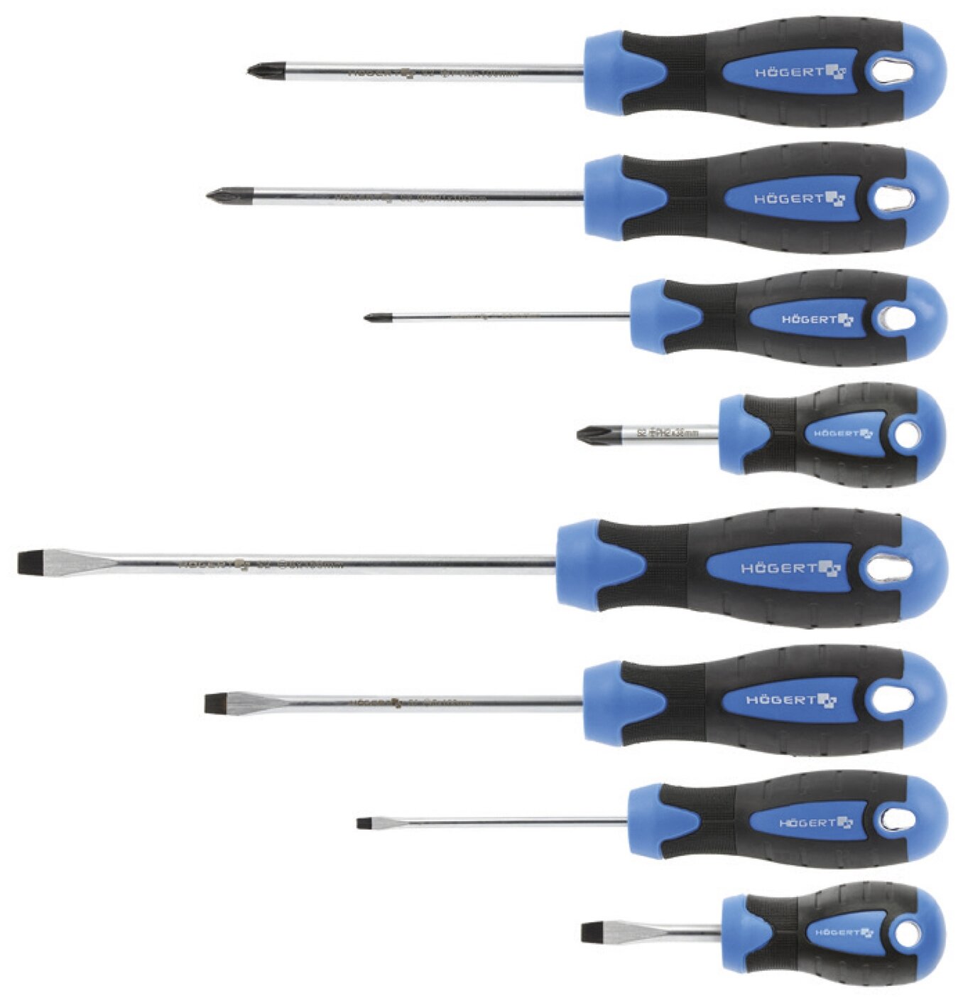Набор отверток Hogert HT1S096 8 предм.