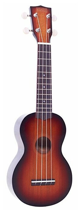 Mahalo MJ13TS Укулеле сопрано с чехлом, струны Aquila, цвет 3 Tone Sunburst, серия Java