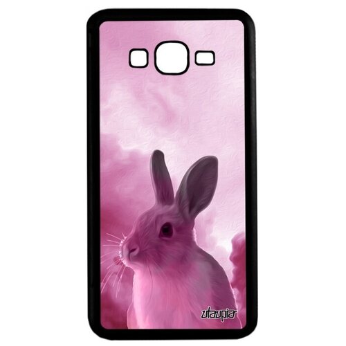 фото Противоударный чехол на смартфон // samsung galaxy grand prime // "кролик" животные грызун, utaupia, розовый