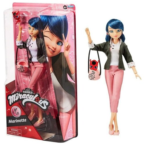 кукла playmates toys miraculous ladybug paris wings 12 см 50401 оранжевый Кукла Miraculous LadyBug - Маринет (Marinette) 26 см