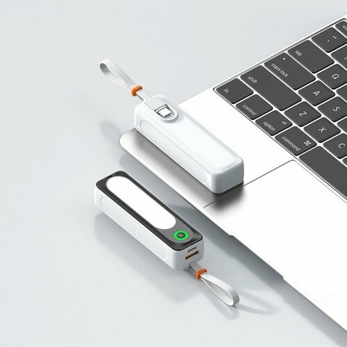 Внешний аккумулятор DX151, 5000 мАч, USB, Type-C, кабель Type-C, фонарь белый