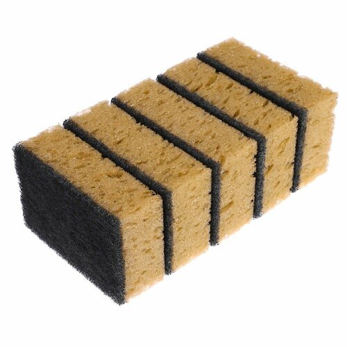 Набор губок для мытья посуды Лёгкая уборка 5 шт 95 x65x36 см 284₽