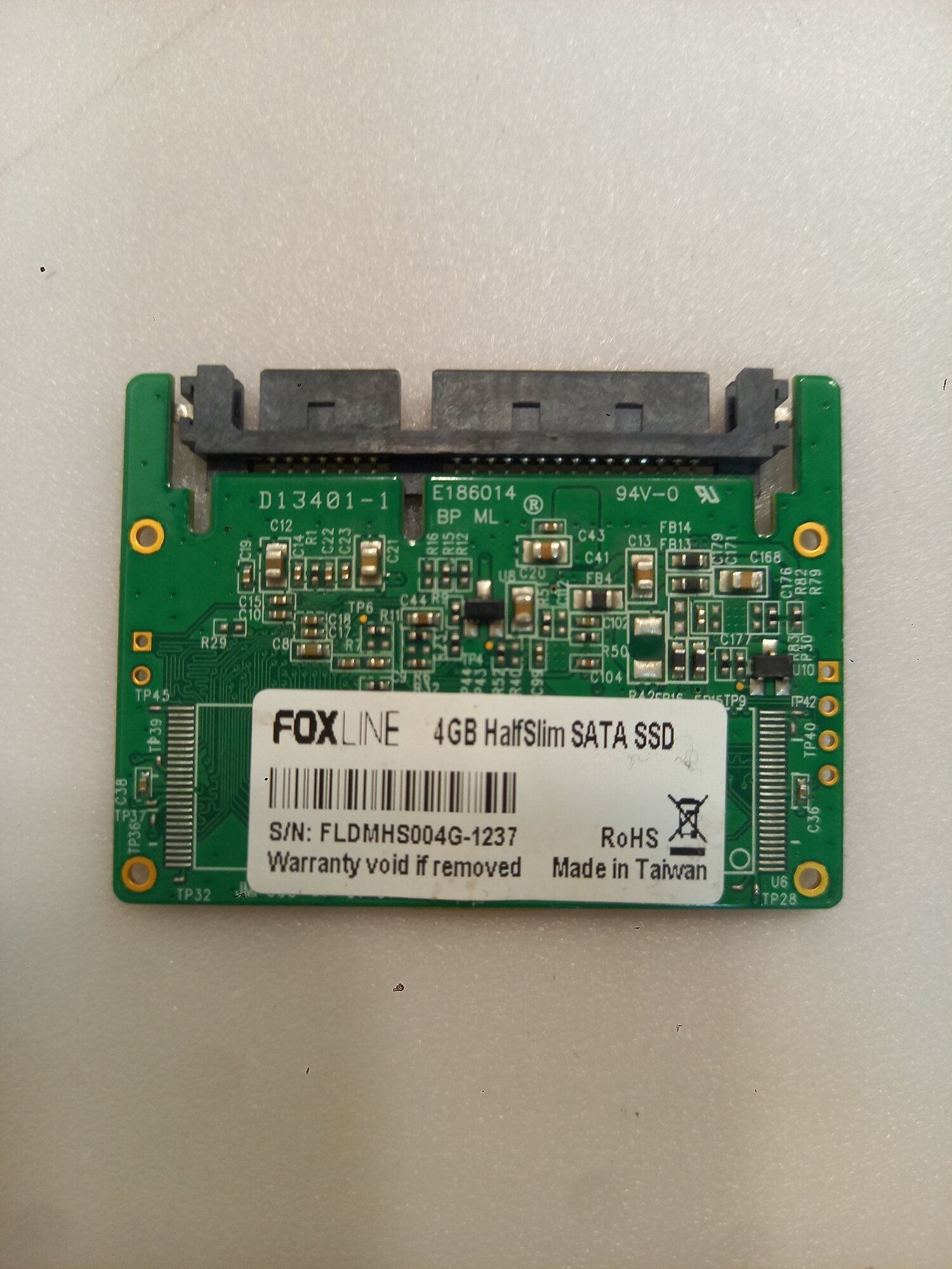 Ssd накопитель FoxLine 4Gb HalfSlim SATA SSD