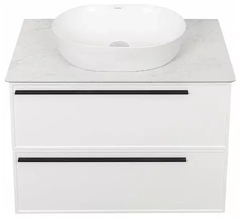 Тумба под раковину La Fenice Elba Bianca Twin 90 см  подвесная  под накладную раковину  белый матовый  FNC 01 ELB B 90 2