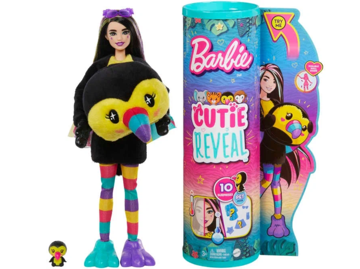 Кукла Mattel Barbie Barbie Cutie Reveal, HKR00 синий/красный