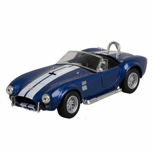 Машинка металлическая инерционная 1965 Shelby Cobra 427 KT5322D 1:32 KINSMART welly 1 36 1965 shelby cobra 427 sc retro alloy diecast collection car toy ornament souvenir nex new exploration of model