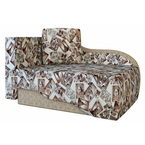 Диван-кушетка Малютка левый Велюр 80см