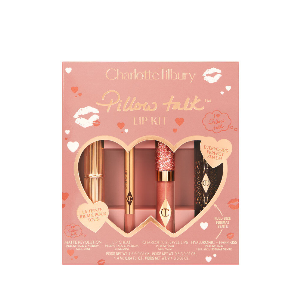 Подарочный набор макияжа губ Charlotte Tilbury Pillow Talk lip kit (4 предмета)