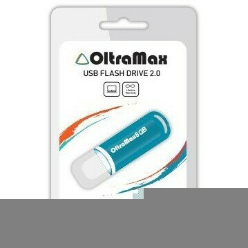 USB Flash накопитель OltraMax 8Gb OltraMax 230 Steel Blue (OM-8GB-230-St Blue)