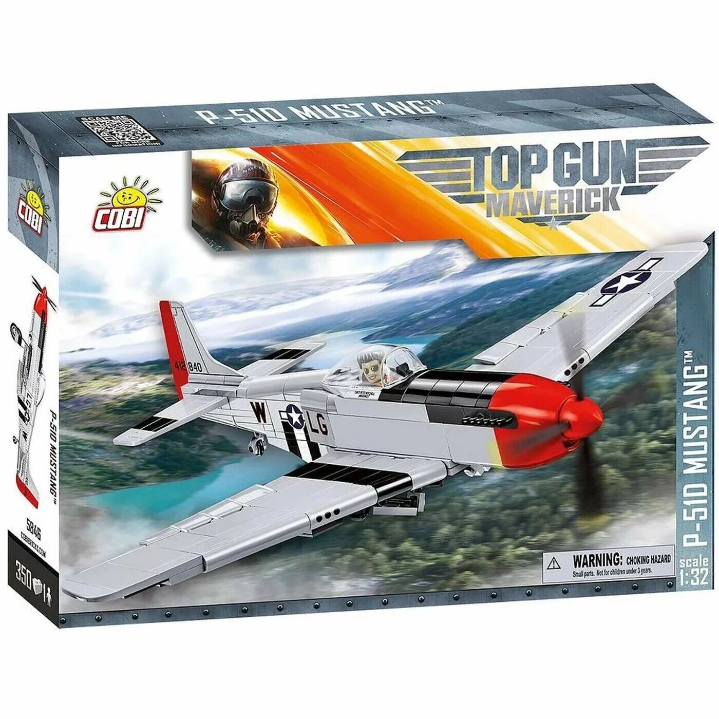 Конструктор Cobi TOP GUN P-51D Mustang Fighter, 350 деталей, 5846