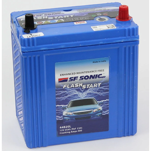Аккумулятор автомобильный SF SONIC 44B20L 35Ah 400А ОП (197х129х227) B20L тонк. кл 187x127x227