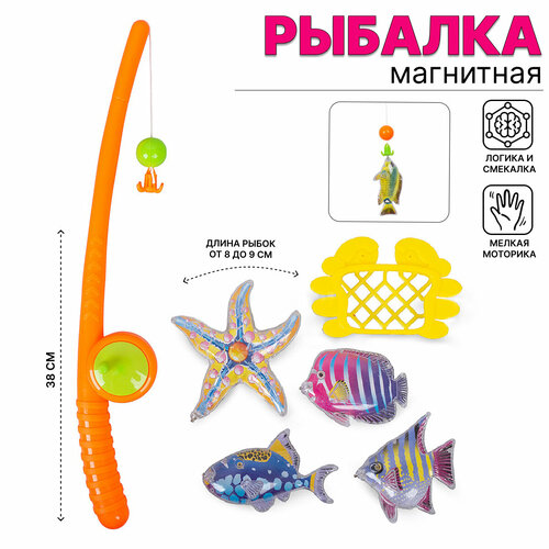 Рыбалка детская магнитная (2105K) магнитная рыбалка детская
