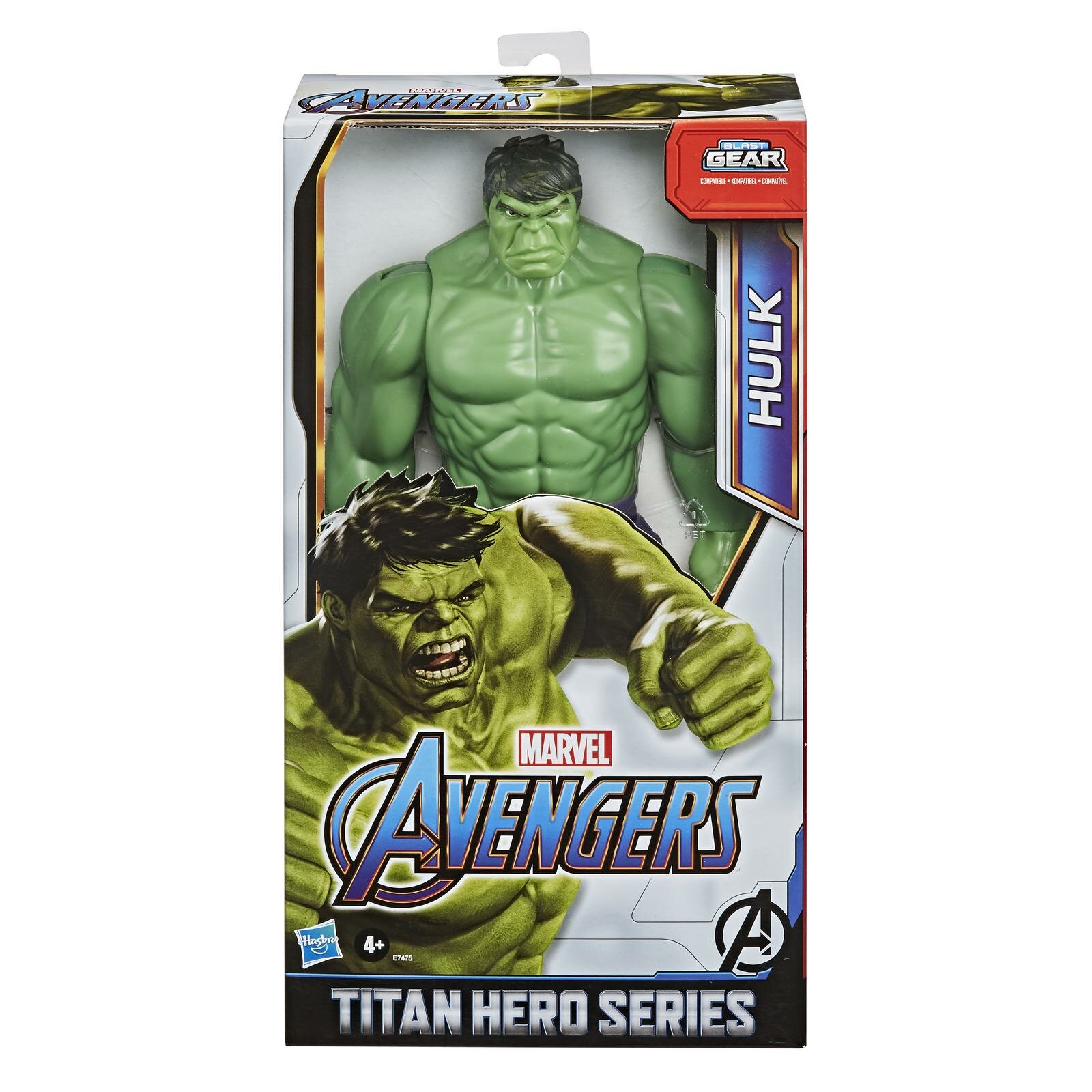 Фигурка Hasbro Avengers Titan Hero Халк Делюкс E7475, 30.4 см, 2 дет. - фото №4