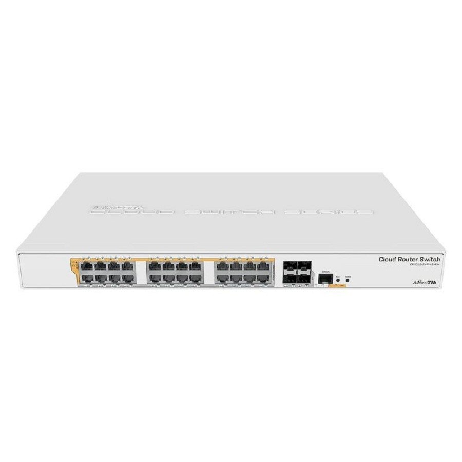 Mikrotik Сетевое оборудование MikroTik CRS328-24P-4S+RM Коммутатор с поддержкой PoE, 802.3af/at, 4 SFP+, 24 x 1000Mbit