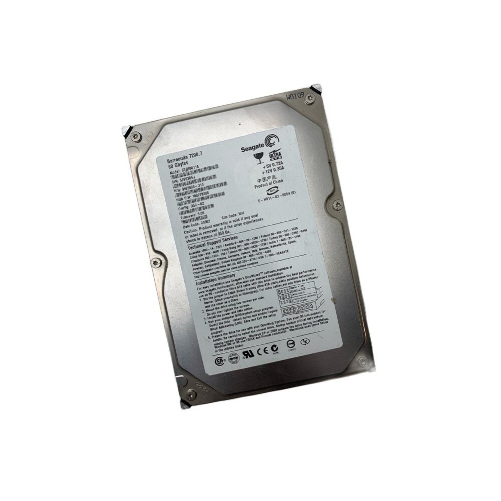 Винчестер IDE 80Gb Seagate Barracuda 7200.7 ST380011A 9W2003-371